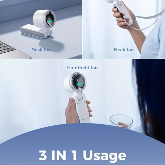Compact 3-in-1 Mini Turbo Fan for Summer Cooling