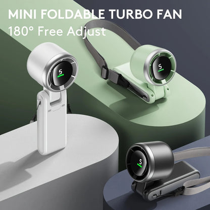 Compact 3-in-1 Mini Turbo Fan for Summer Cooling