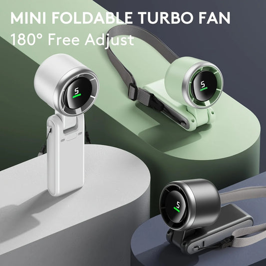 Compact 3-in-1 Mini Turbo Fan for Summer Cooling