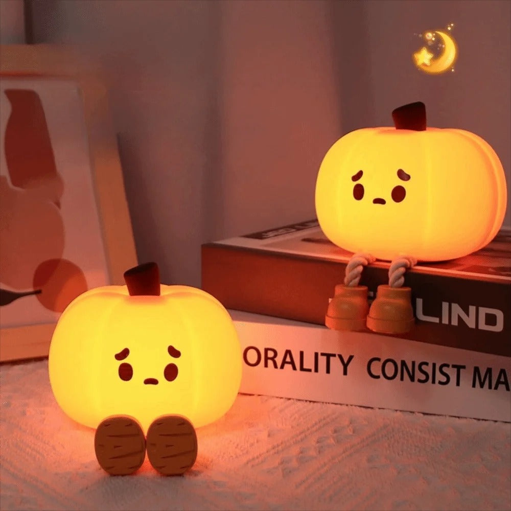 Spooky-Cute Pumpkin Night Light